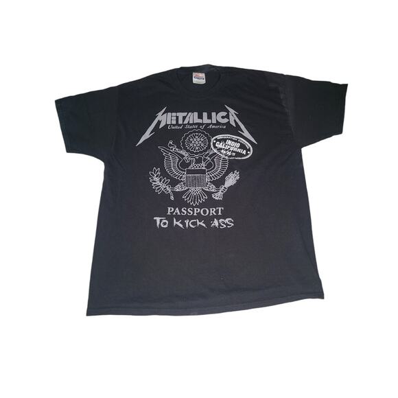 Metallica Passport To Kick Ass Indio California 2011 Concert shirt Sz XL - Picture 1 of 8